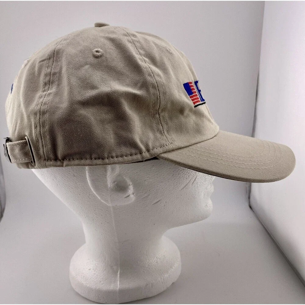 Ahead Hat Metals USA Classic Cut Beige Adjustable New With Tags